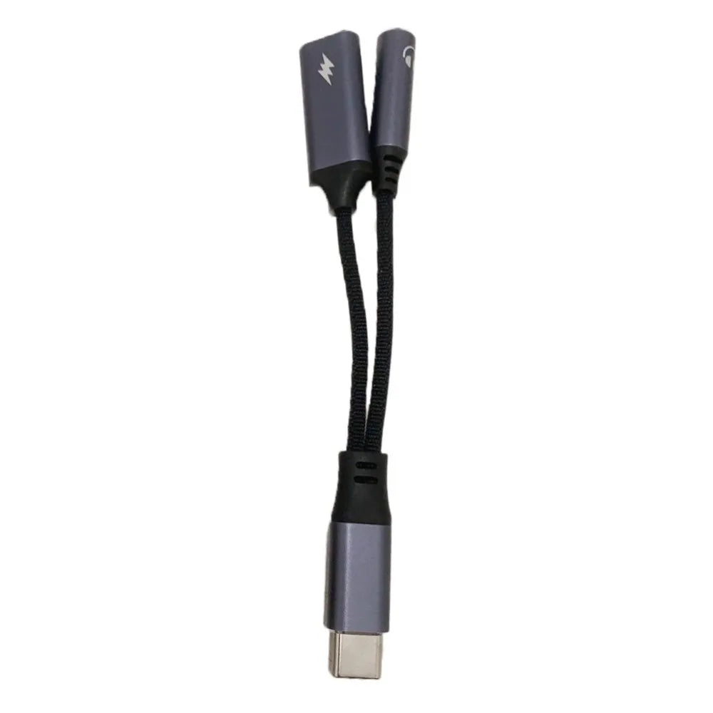 PD 60W USB C Adapter Universal Dual 1 Splitter High-speed Zpaxo Grey