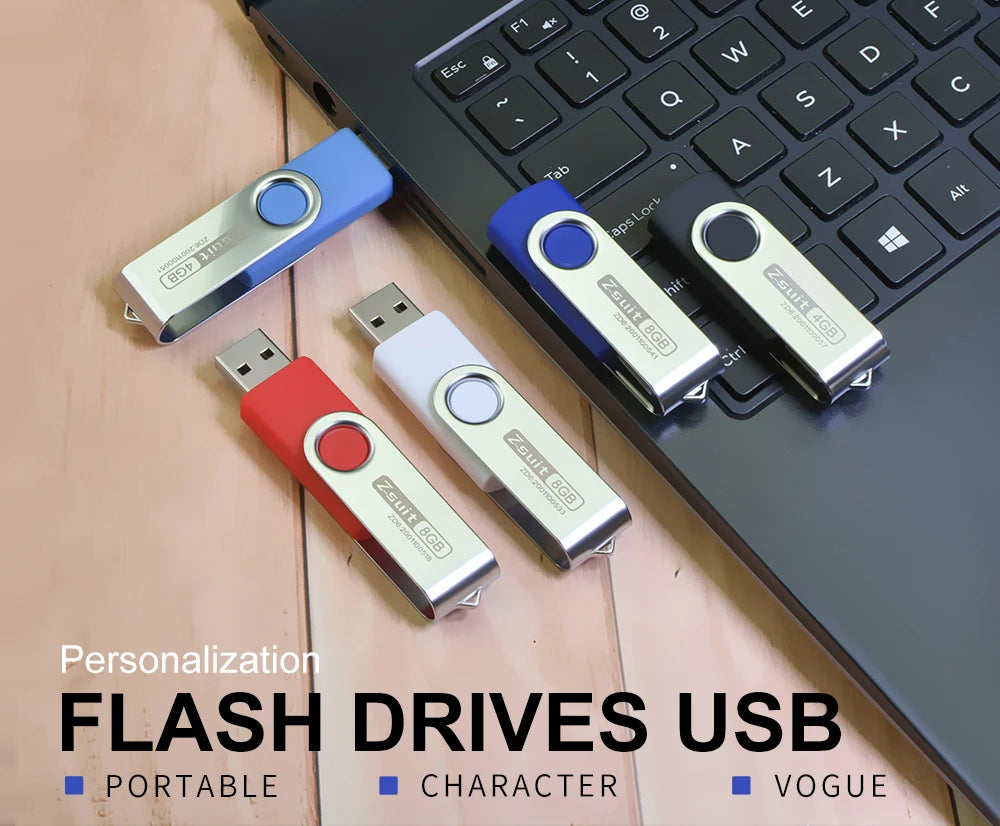 Zsuit 10 Pcs Free Custom USB Flash Drives 4GB 8GB 16GB Pen Drive 32GB 64GB 128GB USB Sticks Pendrive 512MB Gift Memory Stick USB Zpaxo