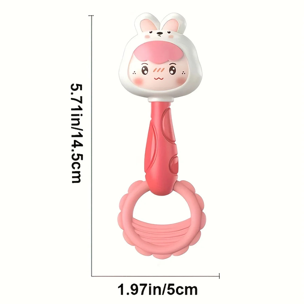 Baby Hand Chime Toy Cute Pink Rabbit Green Dinosaur Design Promotes