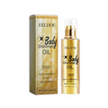 EELHOE Body Shimmer Oil Enhance Skin Tone Long-Lasting Easy To Color Long-Lasting Moisture Light Texture Not Heavy Shimmer 100ml Zpaxo gold 2 Pcs
