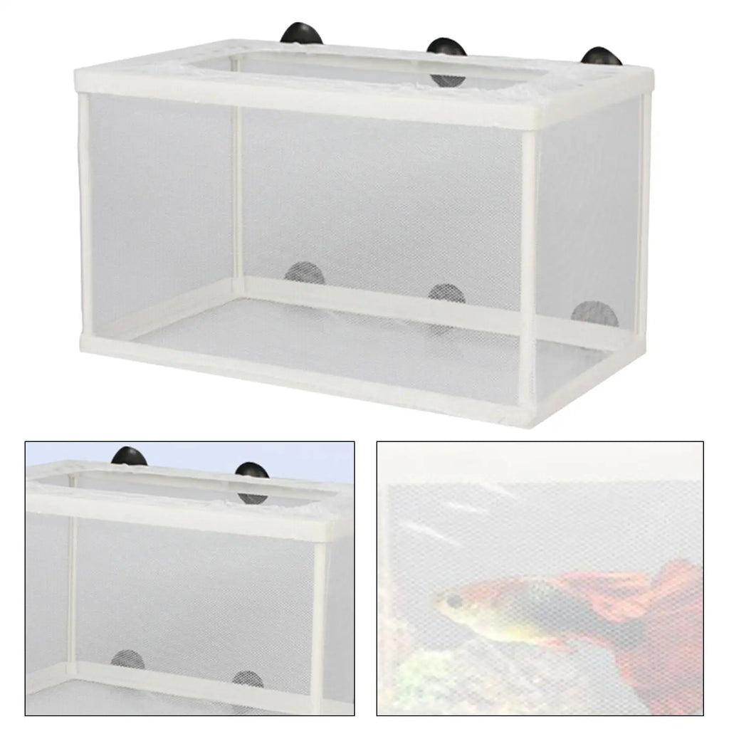 Fish Breeder Box Separation Juvenile Spawning Incubator Fish Hatching Mesh Breeding Isolation Net for Newborn Fry Clownfish Zpaxo