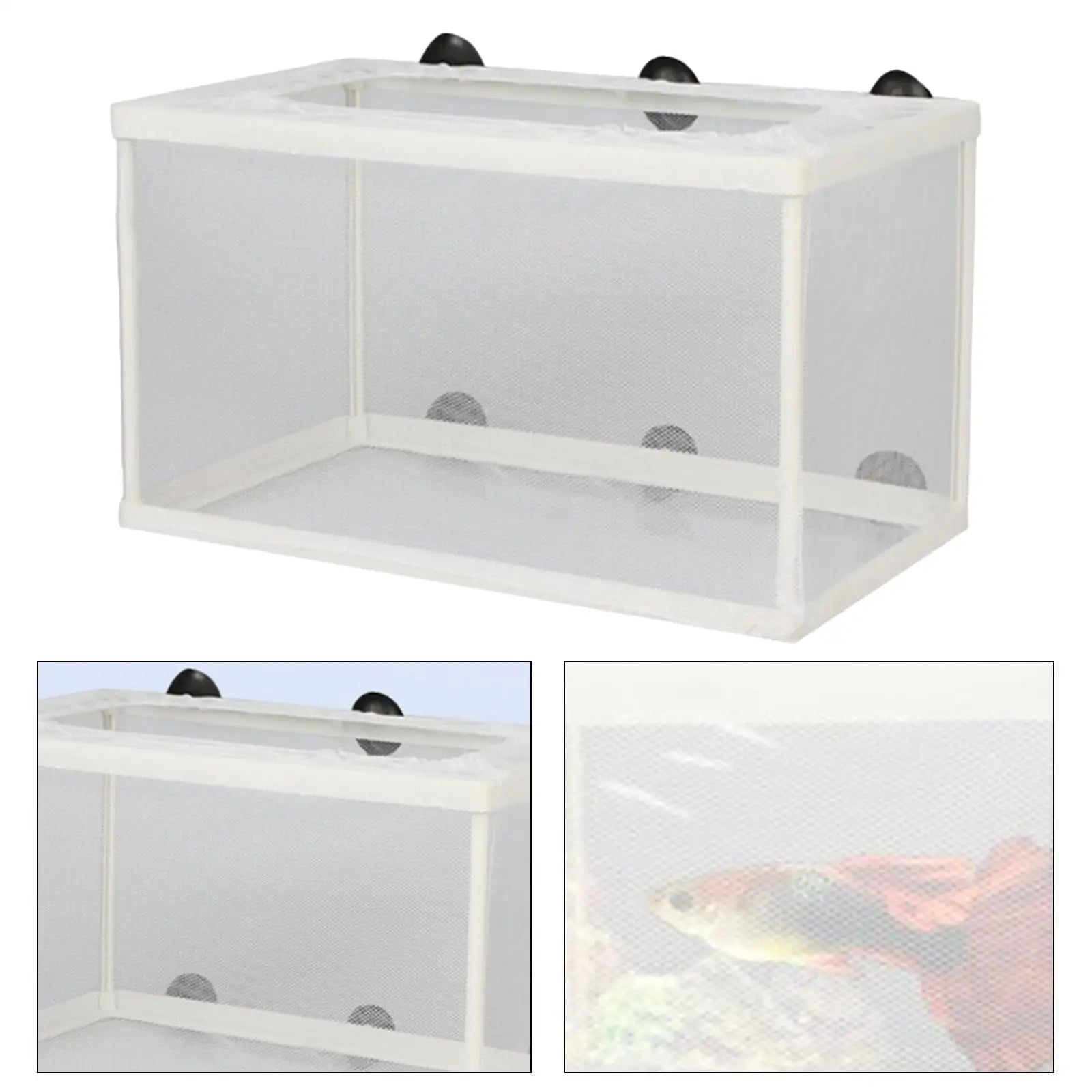 Fish Breeder Box Separation Juvenile Spawning Incubator Fish Hatching Mesh Breeding Isolation Net for Newborn Fry Clownfish Zpaxo