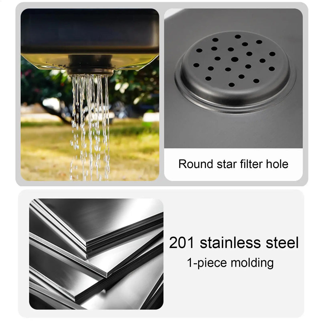 RV Sink Stainless Steel Small Multipurpose Washing Up Bowl Dish Tub