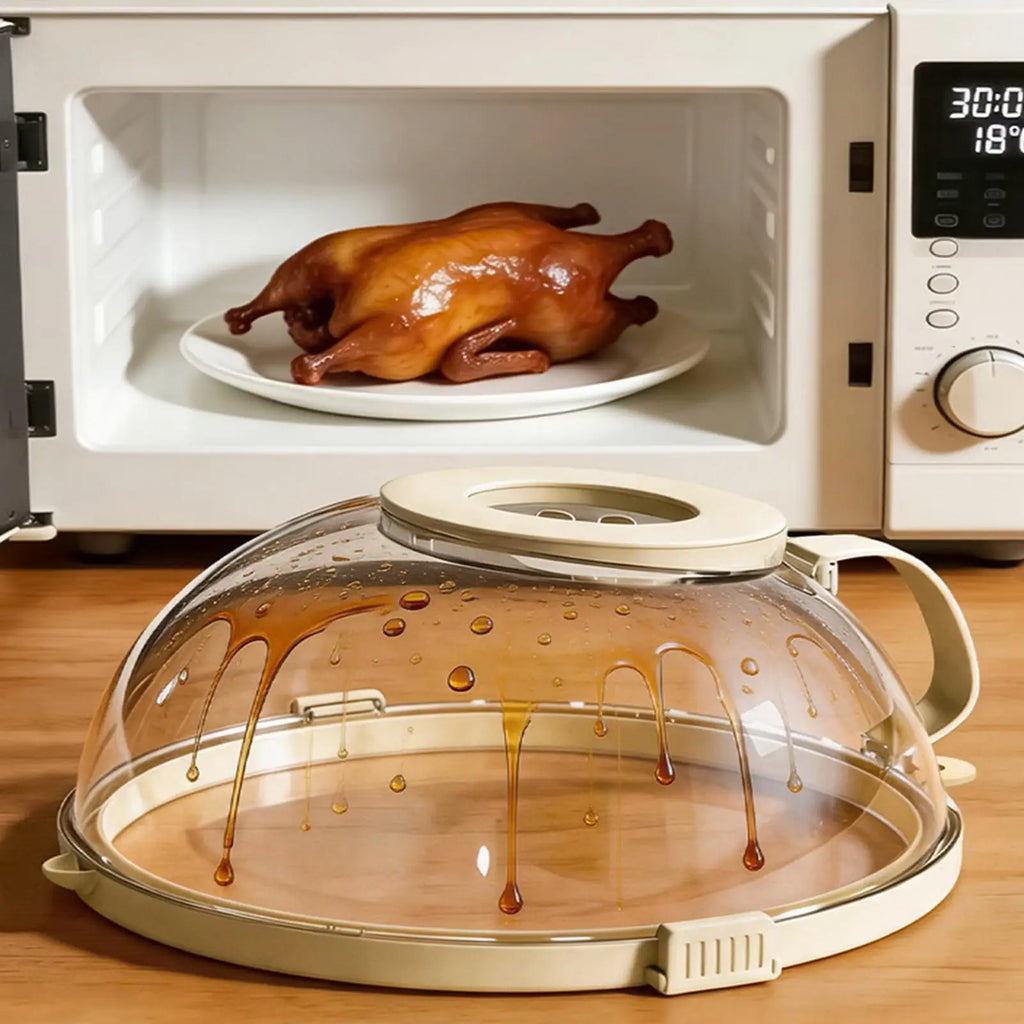 Microwave Cover Food Clear Heat Resistant Anti-splash Guard Oven