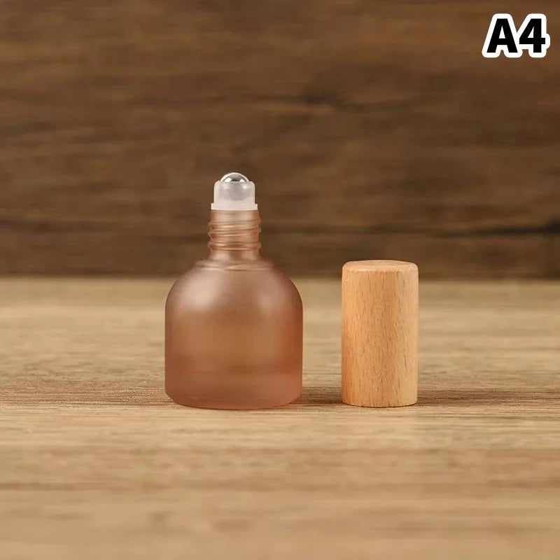 Glass Roller Bottle Perfume Roll Mini Essential Oil Containers Sample Zpaxo Coffee 1