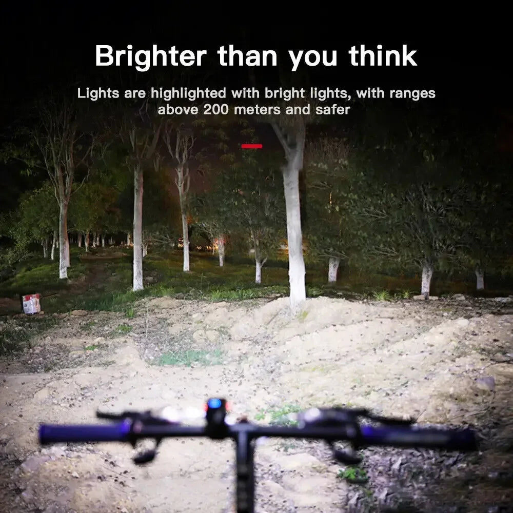 KDULIT 2×T6 LED Bike Headlight – 1000LM USB Rechargeable