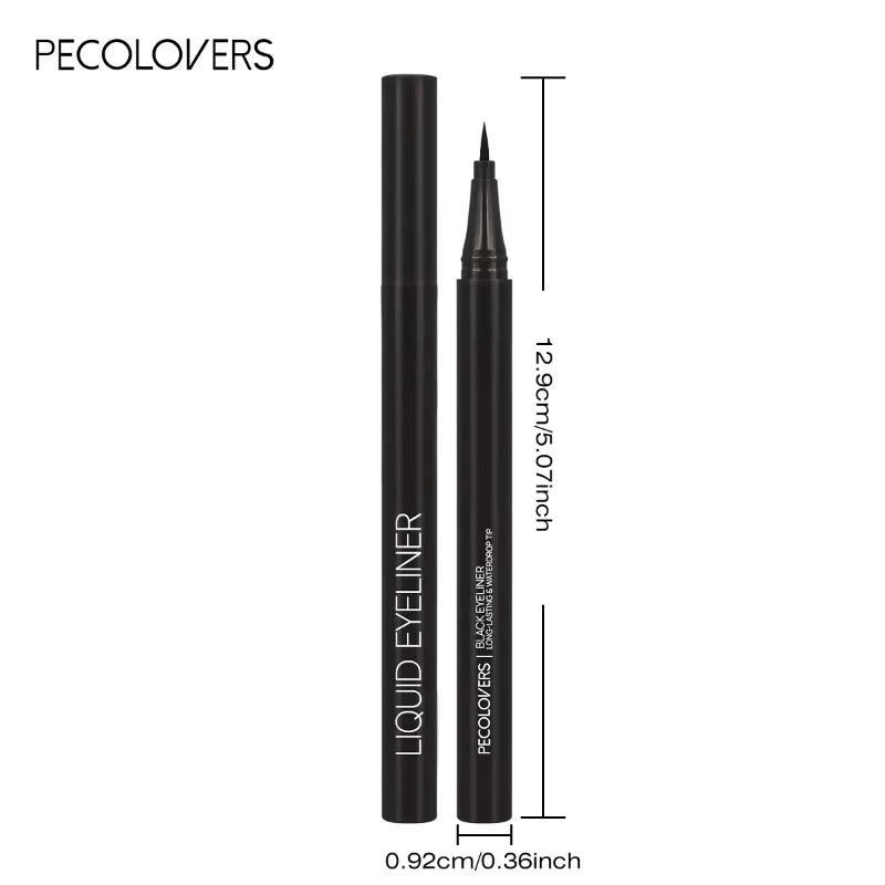 Smooth Liquid Eyeliner Pen Waterproof Long-lasting Makeup Black Zpaxo