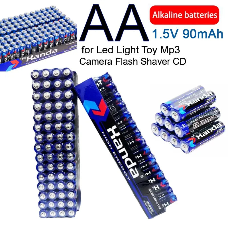 60PCS 1.5V AA Disposable Battery 90mAh Carbon Zinc Manganese Dry Batteries for Led Light Toy Mp3 Camera Flash Shaver CD Player Zpaxo