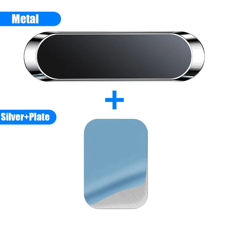 Mini Car Magnetic Phone Holder Stand Universal Portable Mobile Zpaxo Silvery