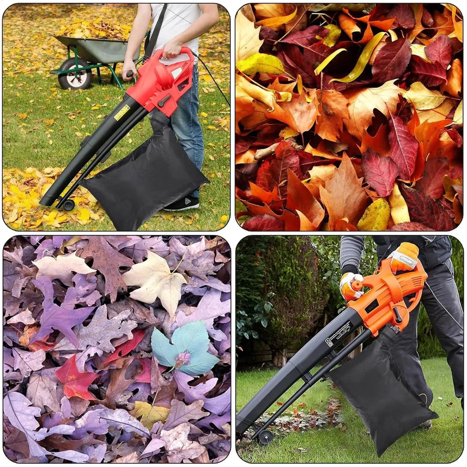 Oxford Cloth Leafs Blower Vacuum Bag 27 5x21inch Waterproof Dustproof