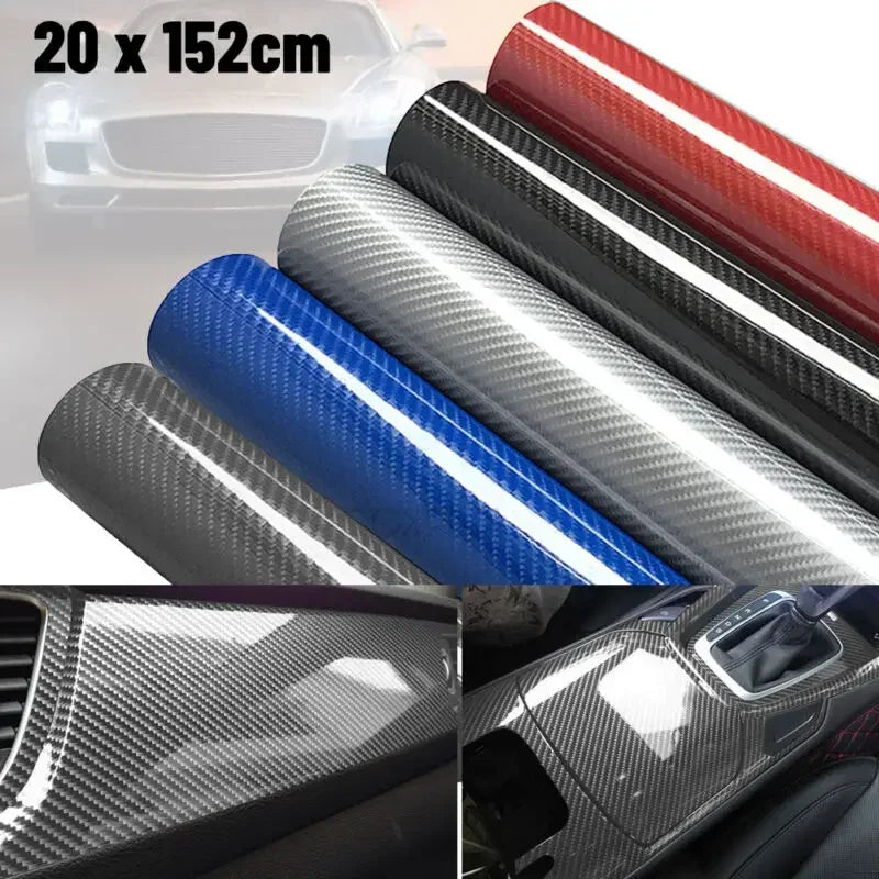 DIY Protection Waterproof Decal 6D Car Interior Wrap Sticker Glossy