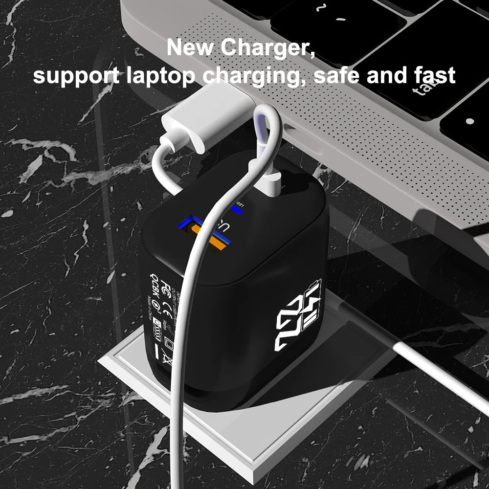 20W USB-C PD Fast Charger Dual Port Wall Adapter EU US Plug USB-C Wall Charger Zpaxo