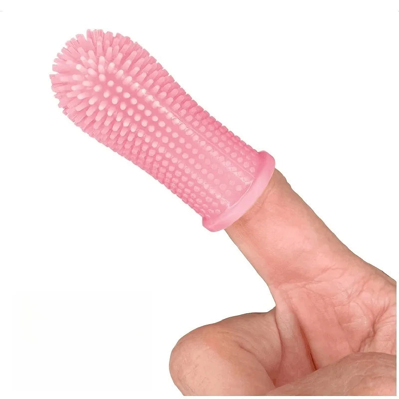Random Pet Silicone Tooth Brush Tool Dog Soft Finger Toothbrush Teeth