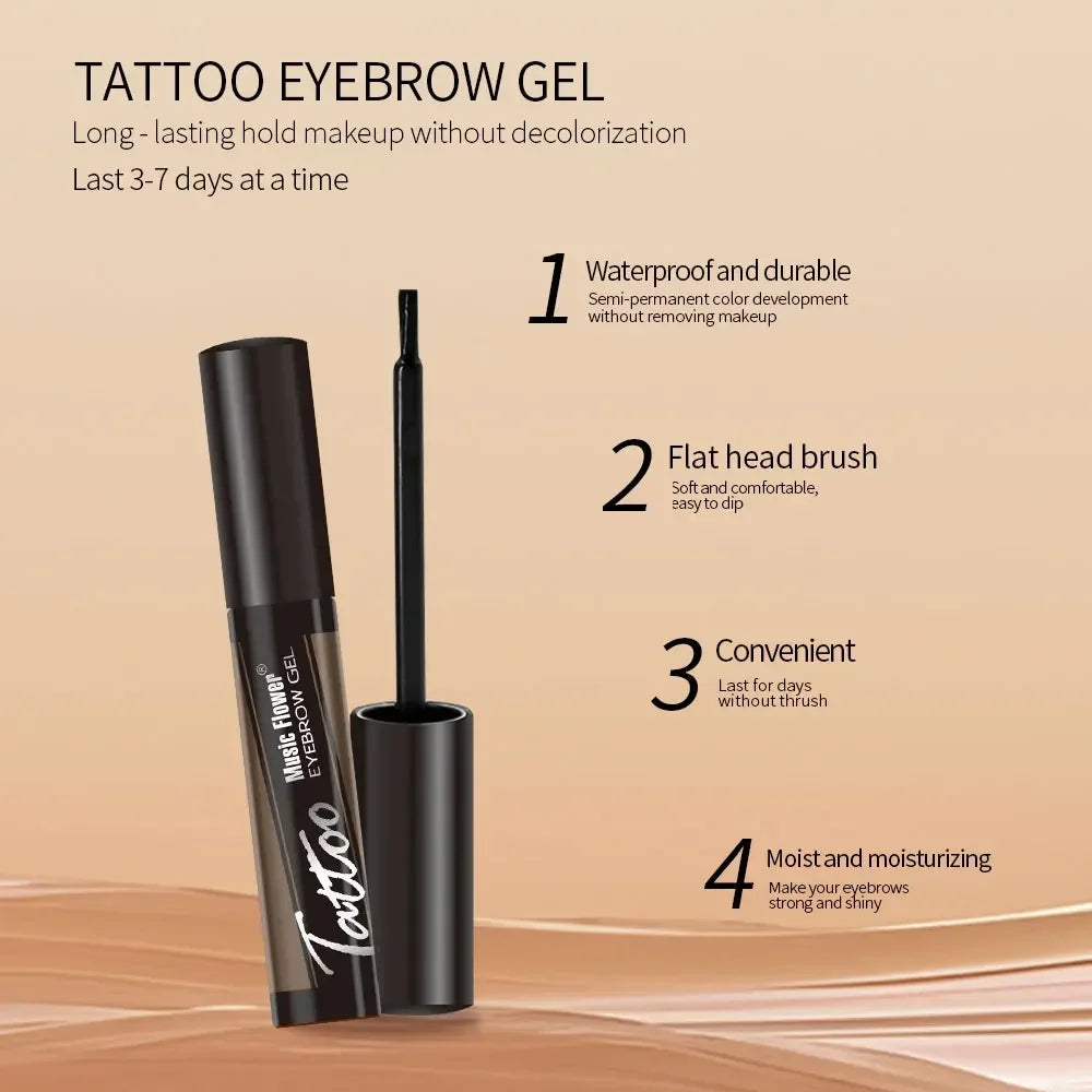 Waterproof Semi Permanent Eyebrow Gel Durable Tattoo Easy Peel Off