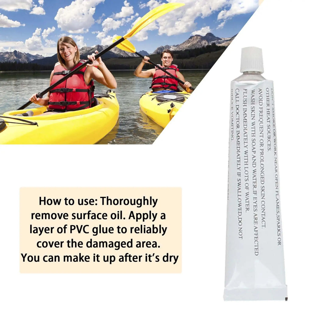 PVC Kayak Repair Glue Heavy Duty Inflatable Boat Adhesive Waterproof