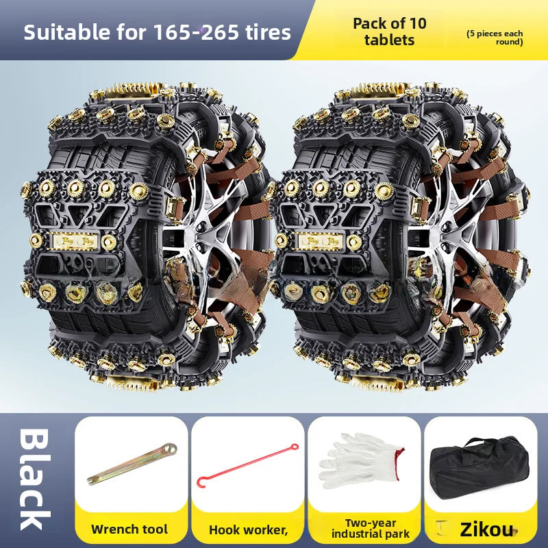 TPU Snow Chains for Cars, SUVs & Off-Road Vehicles