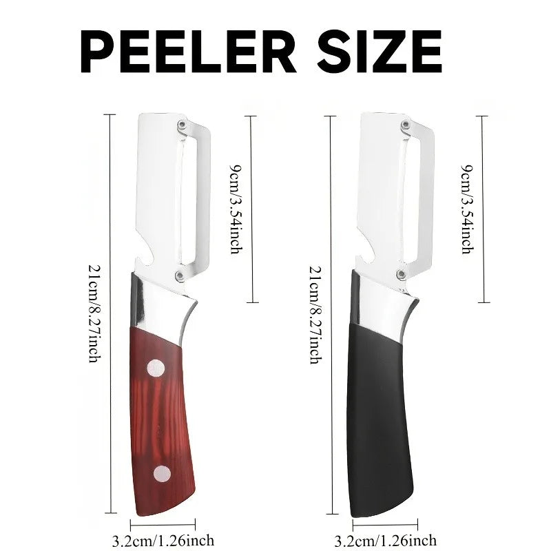 Multifunctional Stainless Steel Vegetable Peeler 2-in-1 Kitchen Tool