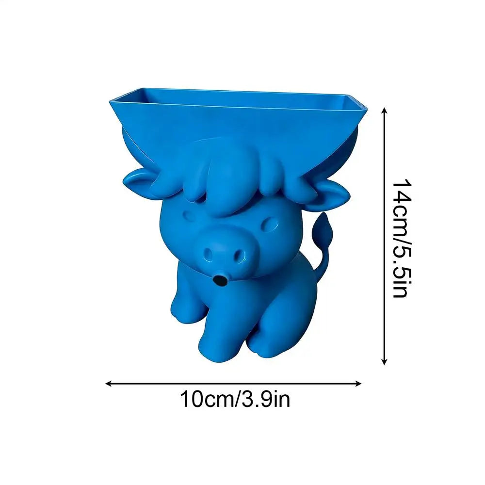 Cute Sponge Holder Drainage Tray Sink Organizer Kitchen Bathroom Zpaxo Blue