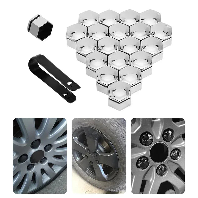 Car Wheel Nut Caps 17/19/21mm – Rust-Proof Bolt Covers 20–80pk