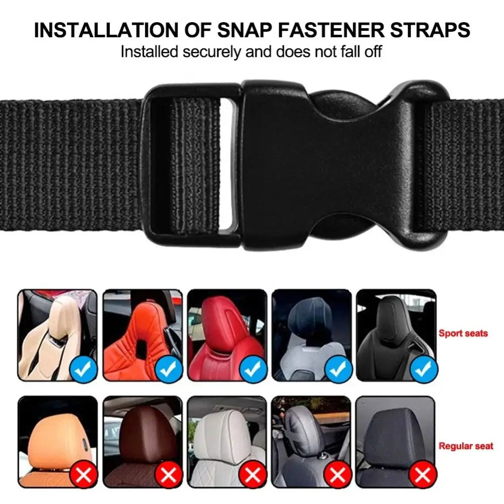 High Load-Bearing Car Headrest Hook Wear-Resistant Double Hook Car Backseat Hanger Easy Installation Space-Saving Zpaxo