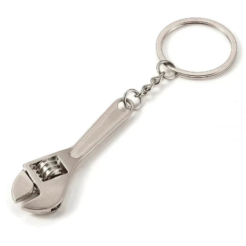 Metal Adjustable Wrench Keychain – Mini Tool Pendant Gift Novelty Keychain Zpaxo