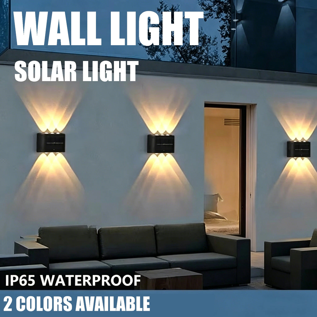 COB Solar Wall Lamp IP65 Waterproof Outdoor Garden Light
