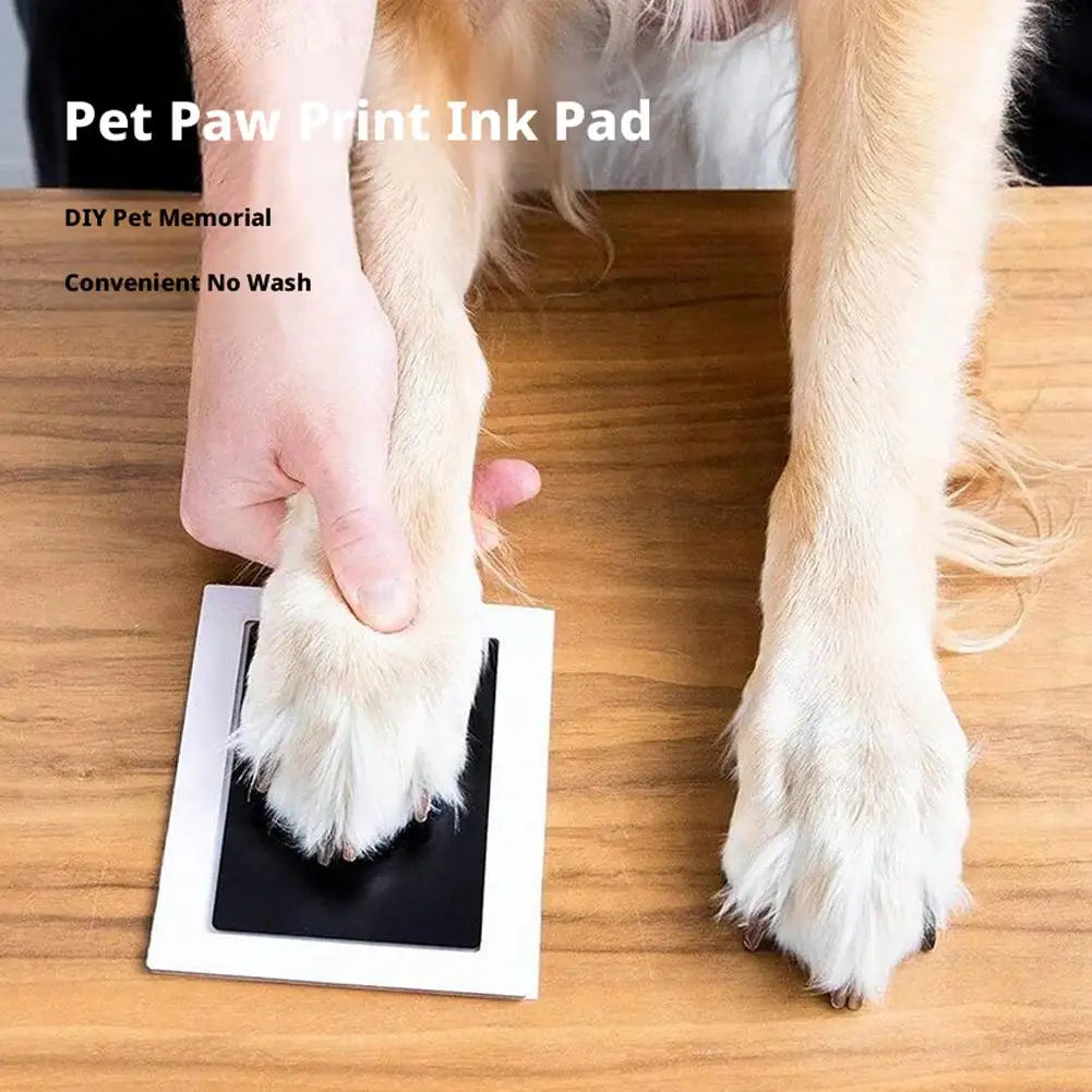 2026 New Non-dirty Claws Pet Paw Print Ink Pad Kit Gentle Safe DIY Footprint Keepsake for Cats Dogs Small Pets Zpaxo
