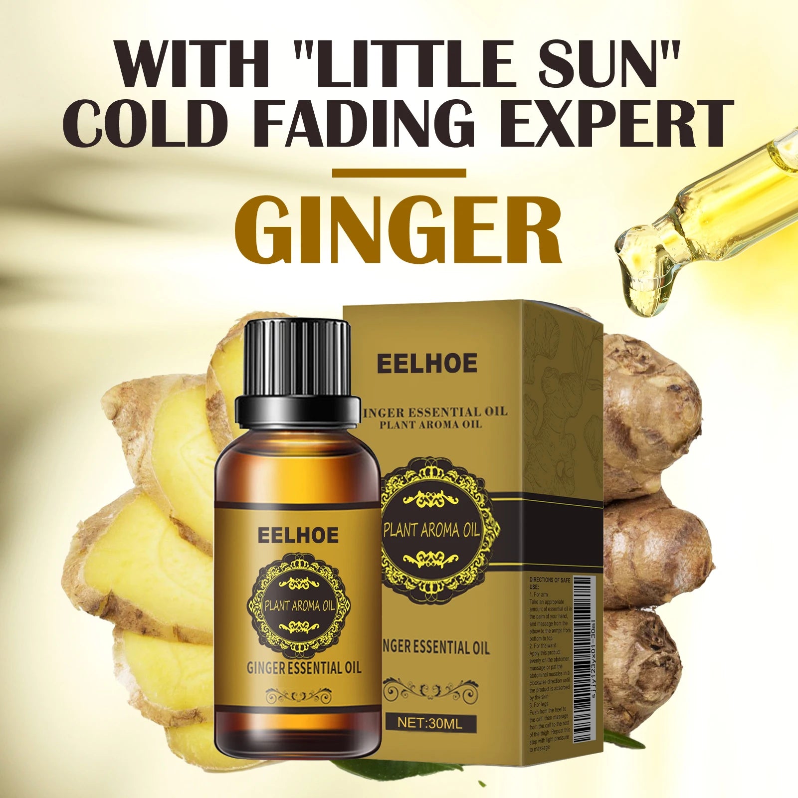 Ginger Essential Oil Slimming Massage – Anti-Cellulite Body Oil Slimming Massage Oil Zpaxo