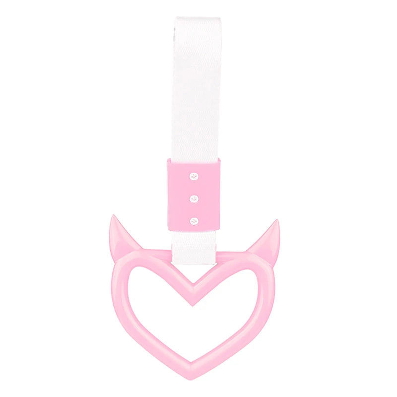 CMColorful Car Tow Strap Ring Heart Train Bus Handle Hand Styling Zpaxo A11