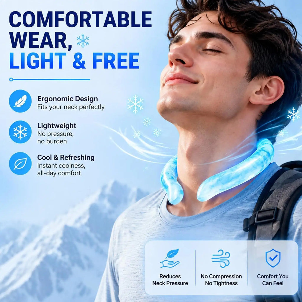 Summer Neck Cooler Tube Wearable Reusable Leakproof Chilly Cooling