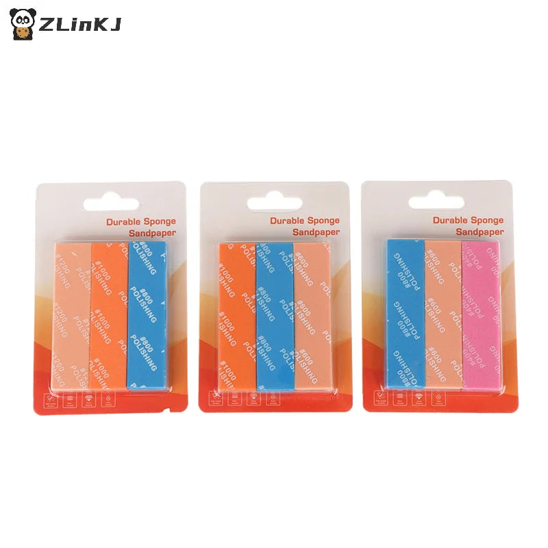 ▶9Pcs For Assembling Model Build Tools Hobby DIY MS-E400~1200 Semi-rigid Sanding Sticks Plastic Model Polishing Rod Zpaxo