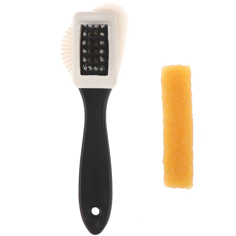 Leather Stain Cleaner Suede Shoe Brush 3 Side Cleaning Rubber Eraser