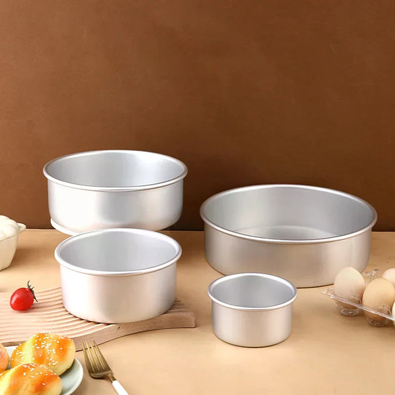 Cake Mould Aluminum Alloy Round Pudding Cheesecake Mold Baking Zpaxo