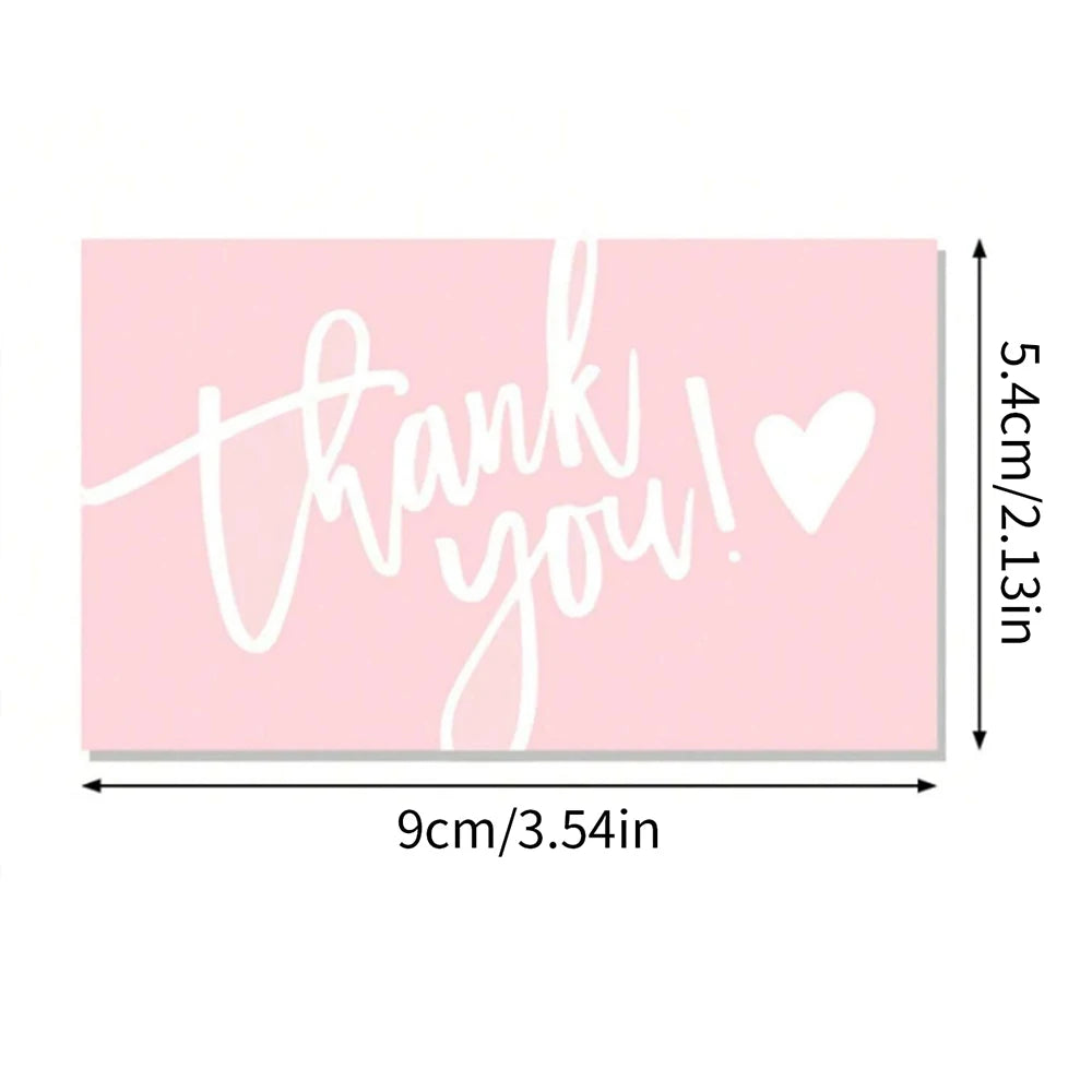 50Pcs Thank You For Supporting My Business Cards Cake Decoration Labels Customer Appreciation Gift Card Shop Online Retailers Zpaxo