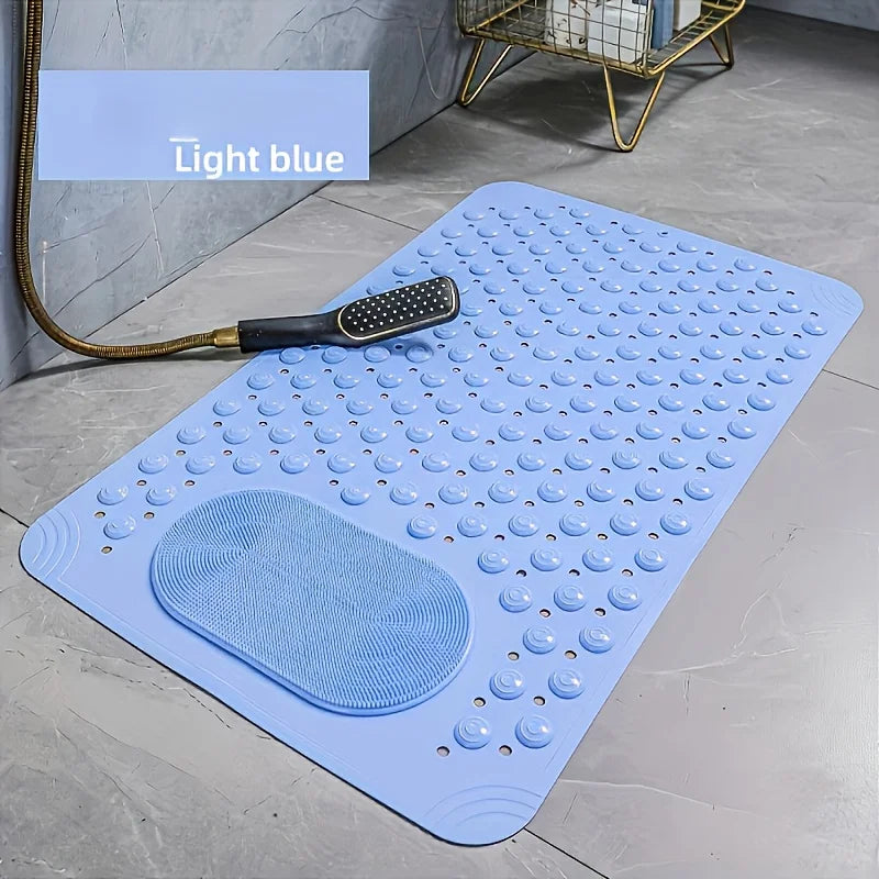 Non-Slip Bath Mat with Massage - Quick-Dry Shower Carpet,Anti-Slip Bathroom Rug, Soft Cushioned Foot Massage Surface,for Bathroo Zpaxo