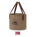 Handheld Bucket Outdoor Foldable Waterproof Sink Portable Travel Zpaxo Coffee 20L