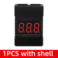 EGBO F00872 2-in-1 1S-8S Lipo Battery Voltmeter Tester Dual Speakers Zpaxo 1PCS with shell