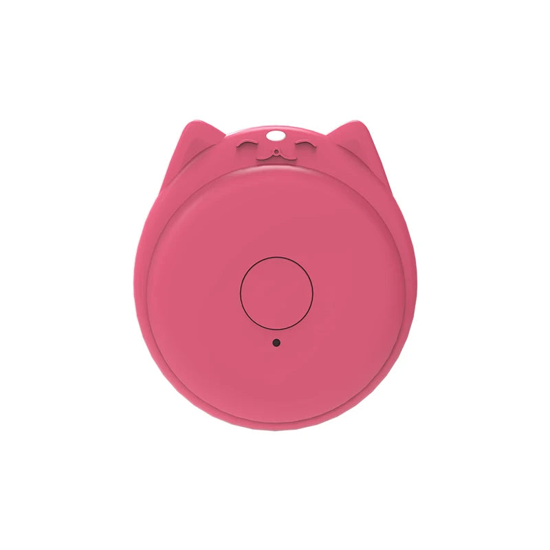 Mini GPS Tracker Locator AntiLost Alarm Wallet Keychain Smart Tag Bluetooth Tracer Keychain Dog Pet Child Bag Tracker Key Finder Zpaxo Pink-C
