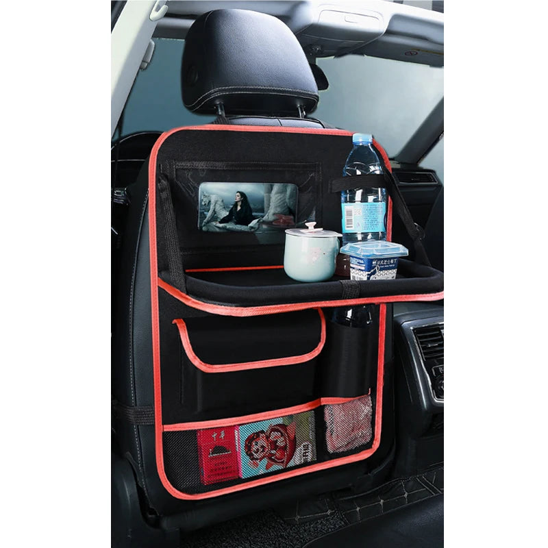 Car Backseat Organizer Tablet Holder Storage Foldable Table Tray Seat Zpaxo 1pc red China Mainland