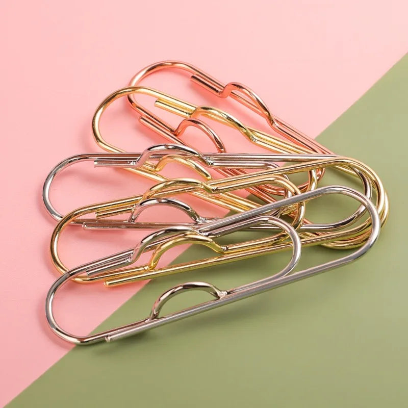 10- Metal Pen Holder Clips Portable Paper Fix Journal Document