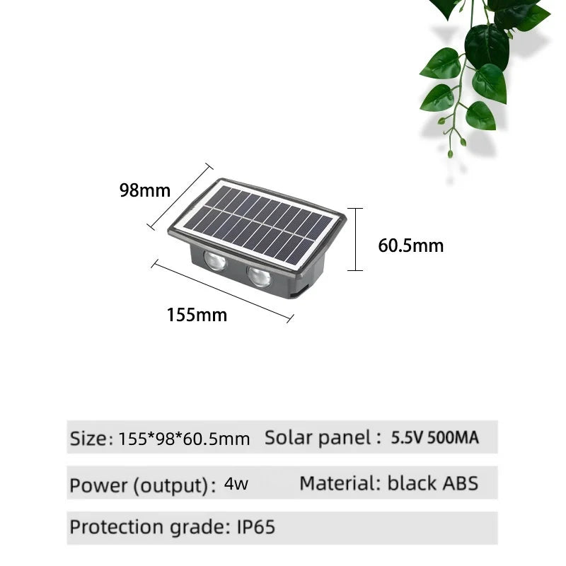 SHINEKNOT Solar LED Outdoor Wall Light | IP65 Weatherproof 4W/6W