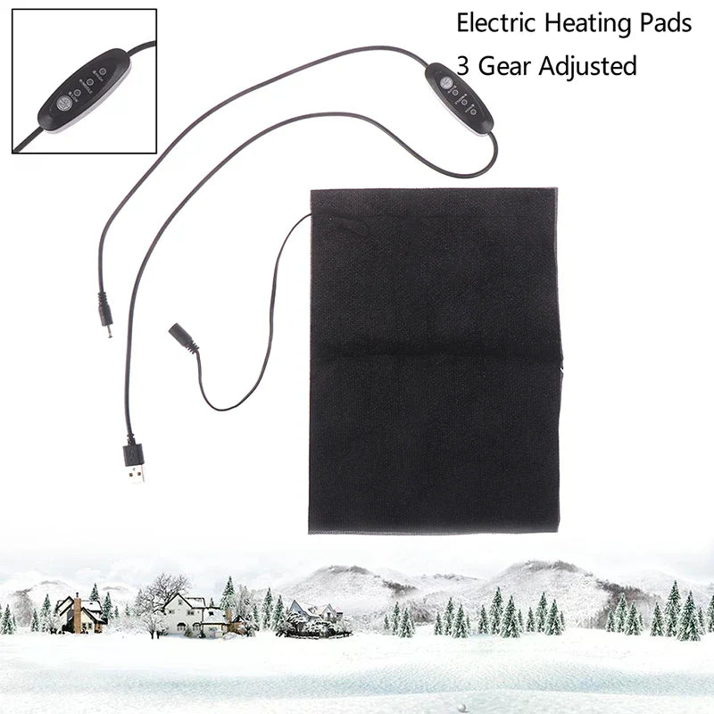 Vest Jacket Clothing Heated Pads Warmer Waist Portable USB Electric Zpaxo