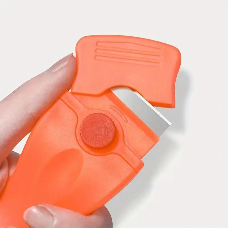 1pcs Stainless Steel Wall Scraper – Viscose Self-Adhesive, with Cover, Metal Cutter Head Cleaning Tool Zpaxo