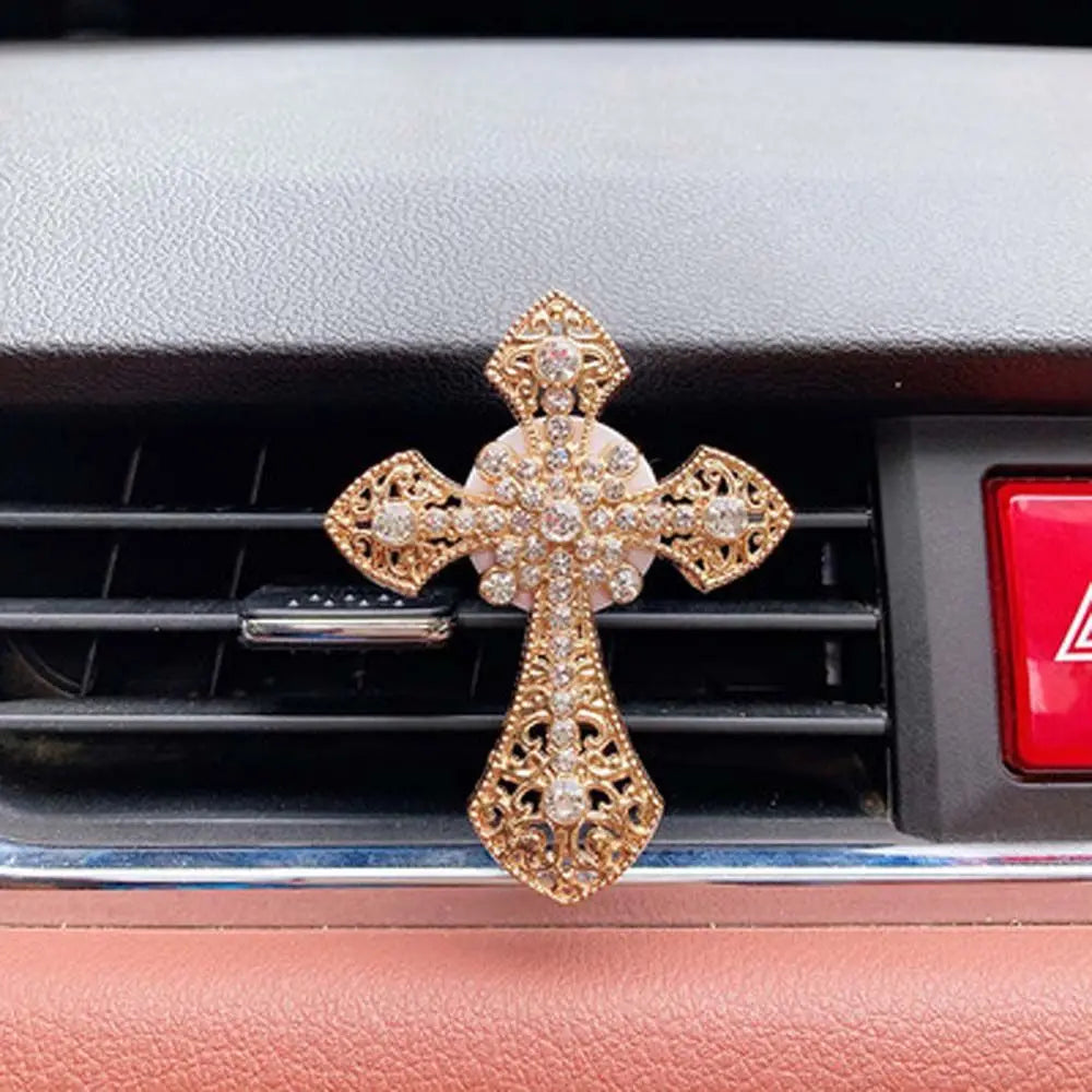 Aroma Jesus Cross Conditioning Car Smell Flavoring Diamond Air Zpaxo