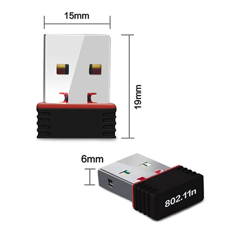 2 4Ghz Wireless Mini USB Wifi Adapter 150Mbps Ethernet Network Card 0