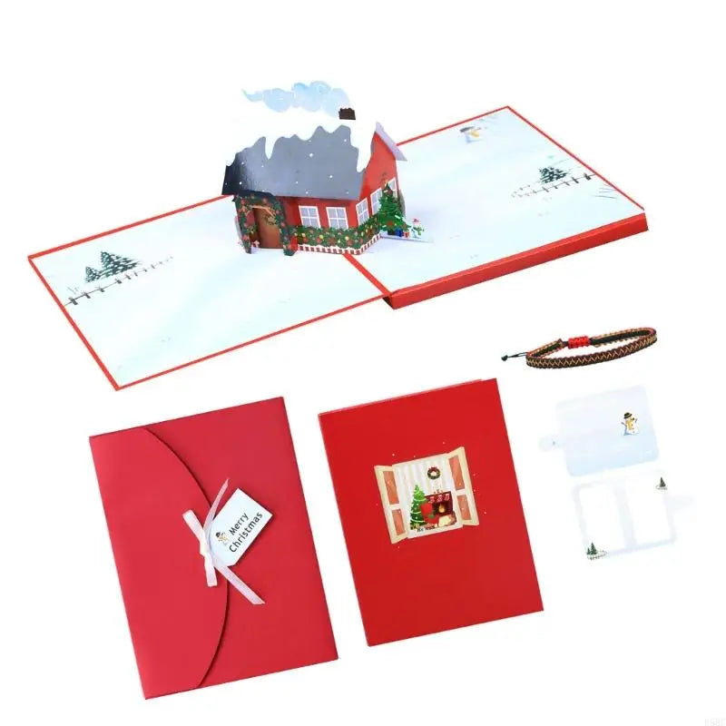 Glowing Christmas Card LED Light Handmade Greeting Kid
