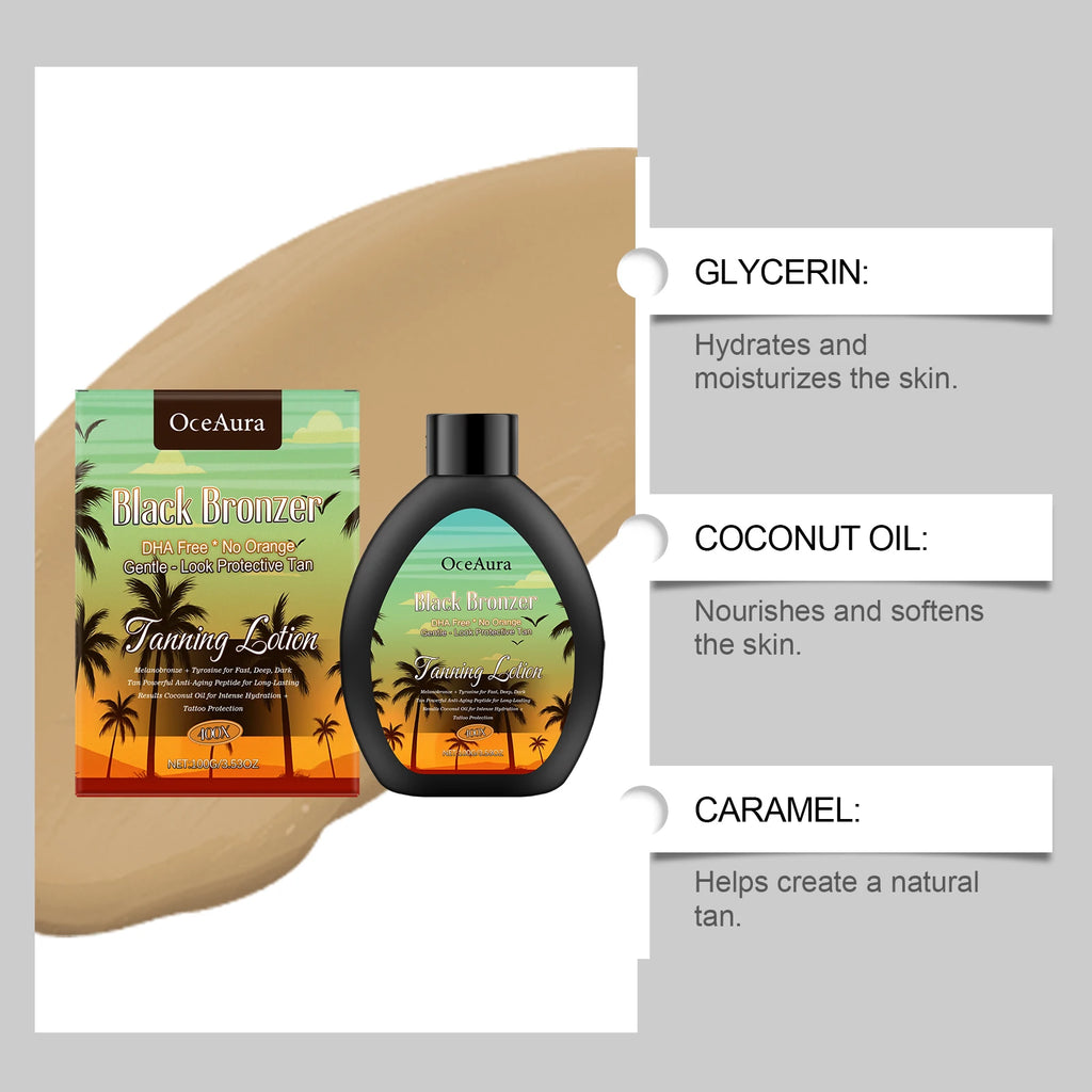OceAura Coconut Tanning Lotion – Natural Bronze Glow All Skin Tanning Bronzer Lotion Zpaxo