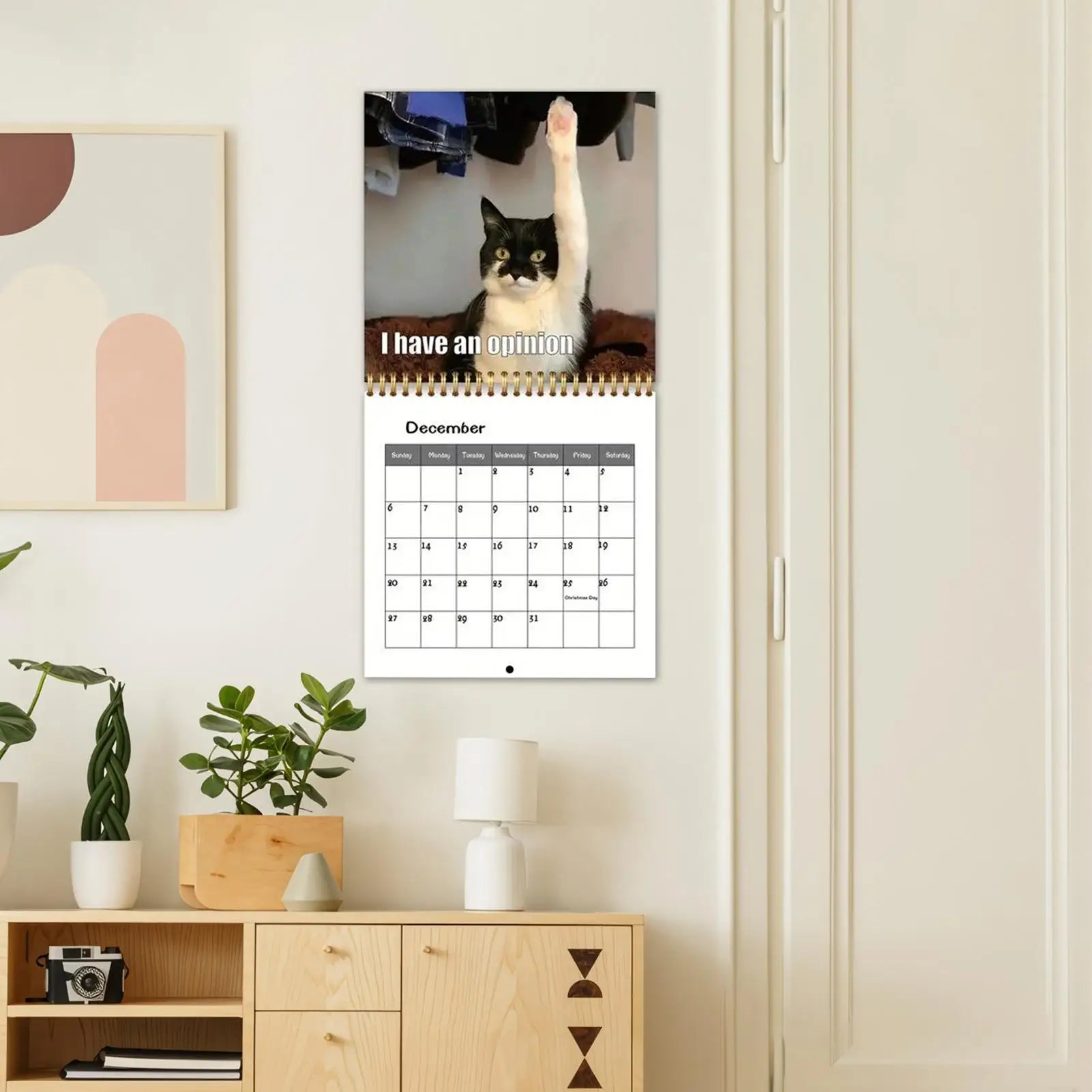 2026 Cat Calendar 2026 Wall Calendar Schedule Planner for Holiday Dates Christmas New Year Office Home Kids Adults Family Zpaxo
