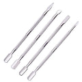 Stainless Steel Cuticle Pusher Small Compact Textured Appearance Nail Zpaxo Light Grey