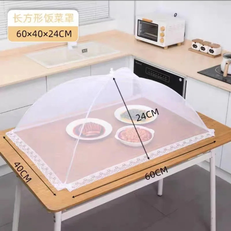 Mesh Food Cover Foldable Anti Fly Dome Tent Kitchen Reusable Mosquito